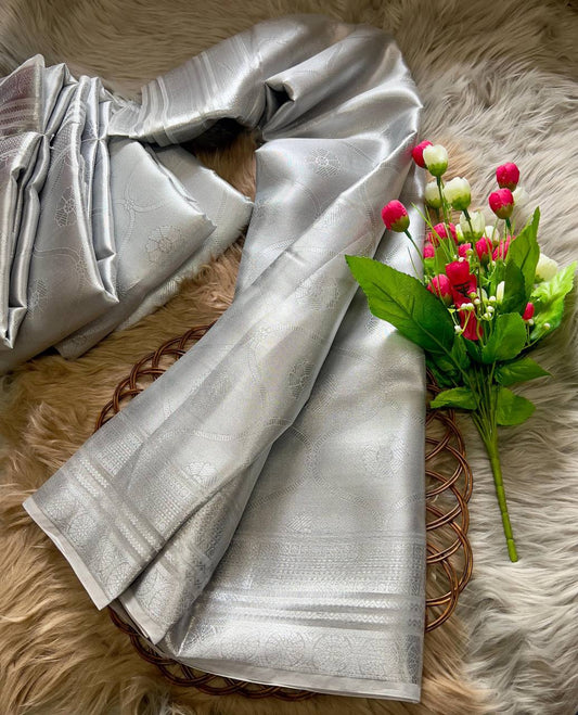 Samantha Inspired Soft Tissue Silk Saree with Rich Pallu