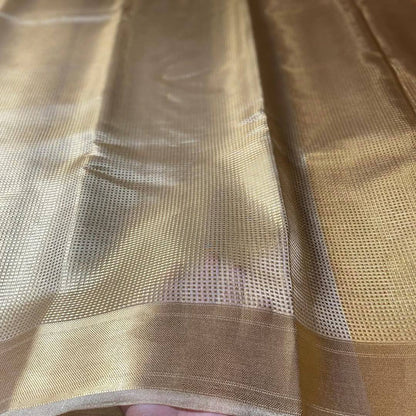 Nayanthara Inspired Banarasi Golden Tissue Silk Saree
