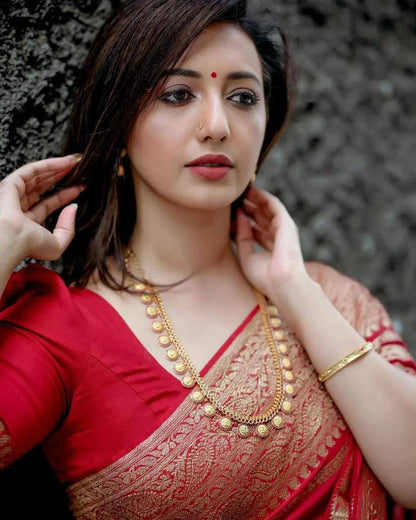 Pure Soft Khadi Georgette Silk Saree with Rich Zari Weaving