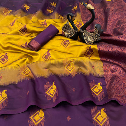 Premium Kuber Pattu Silk Saree for Wedding & Party Wear