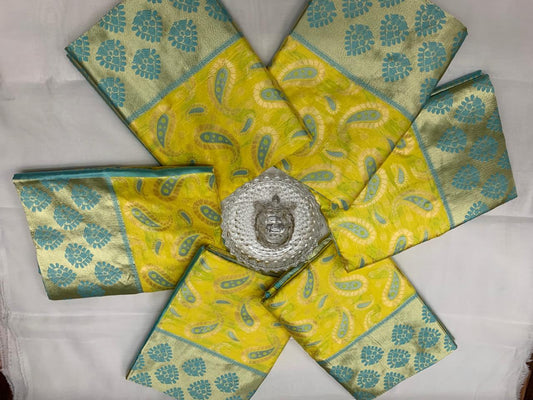 Premium Banarasi Saree in Lichi Silk