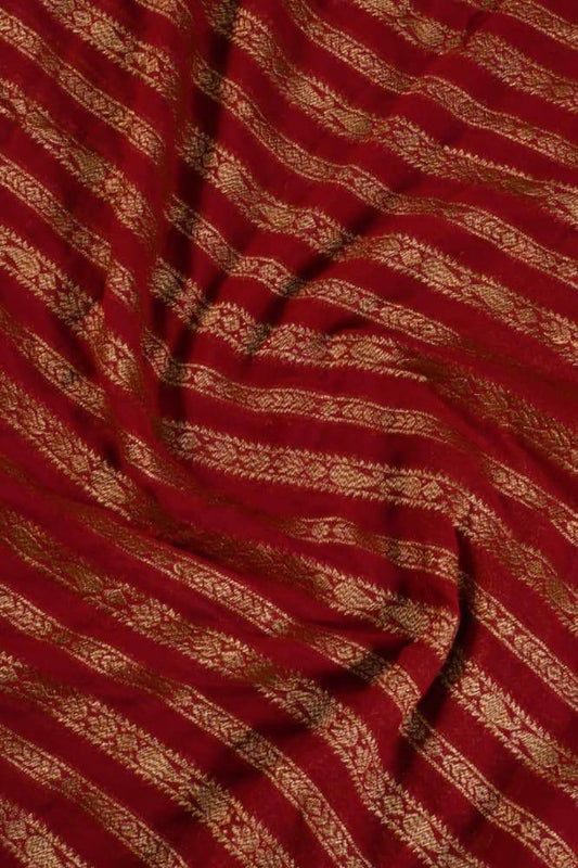 Pure Soft Khadi Georgette Silk Saree with Rich Zari Woven Pallu