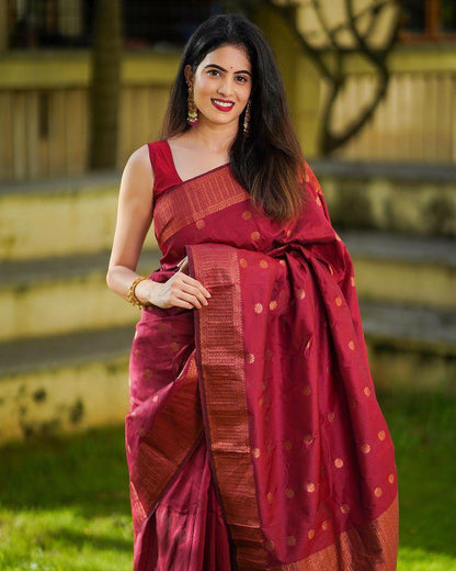 Classic Banarasi Silk Saree with Rich Zari Border