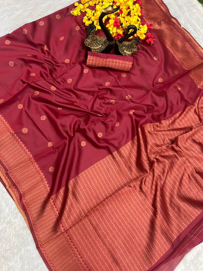 Classic Banarasi Silk Saree with Rich Zari Border