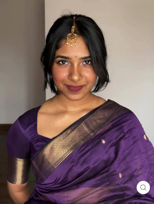First-Time Slab Weaving Lilan Soft Cotton Saree with Rich Blouse