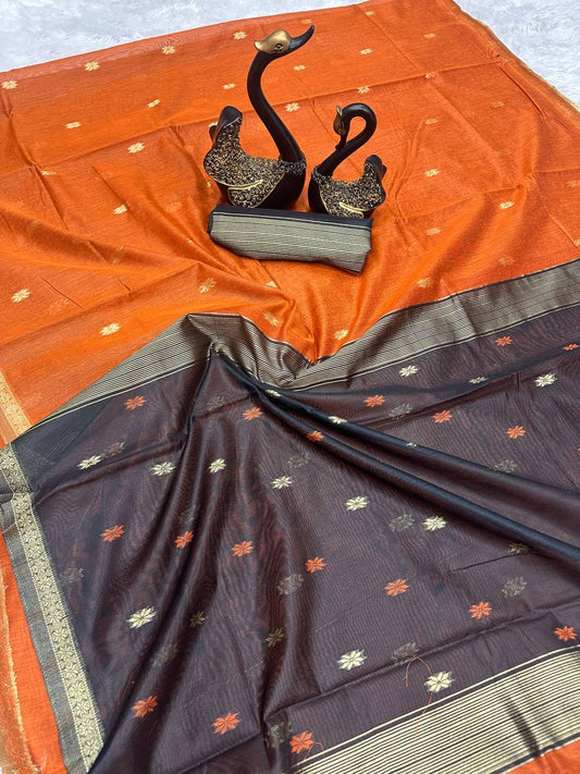 SOFT LILAN SLAB ATTRACTIVE CHARMFULL SAREE