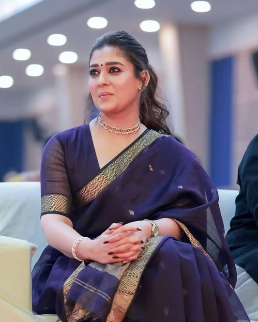 NAYANTHARA COTTON FABRIC SAREE