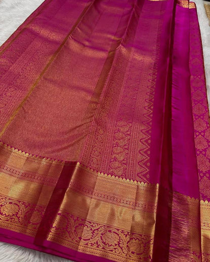 Light Comfort Organic Banarasi Lichi Silk Wedding Saree