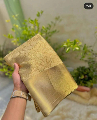 Nita Ambani Inspired Rich Zari Weaving Saree