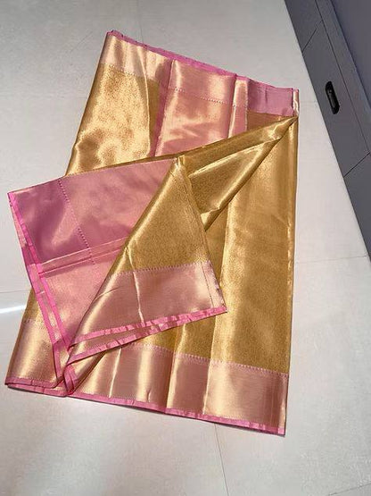 Rani Mukherji Inspired Premium Tissue Silk Saree with Rich Pallu