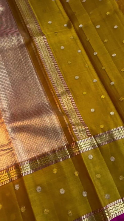 Golden Marigold Silk Saree